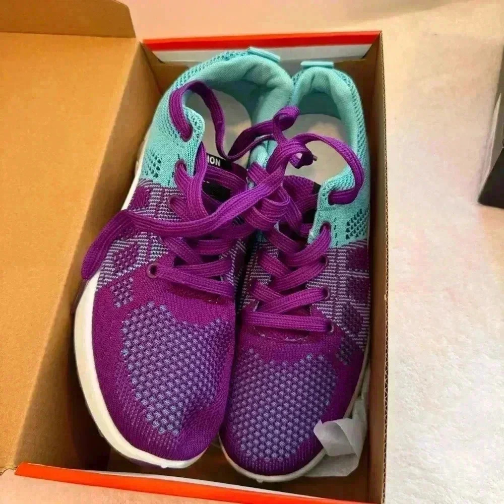 Fashion Professional Skateboard Shoe Women's‎ Size 41 Purple and Blue
